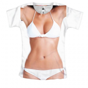 Женская 3D футболка Perfect body