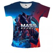 Женская 3D футболка Mass Effect, art