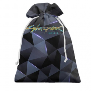 Подарочный мешочек "Cyberpunk 2077" полигональная