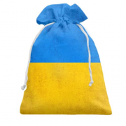 Подарочный мешочек желто-синяя