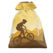 Подарочный мешочек с горным велосипедистом