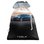 Подарочный мешочек Dark blue Tesla