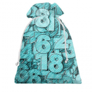 Подарочный мешочек Turquoise numbers