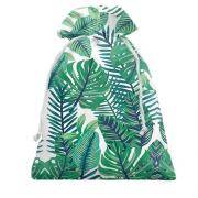 Подарочный мешочек с тропическими листьями