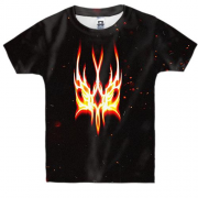 Детская 3D футболка "Огненный тризуб"