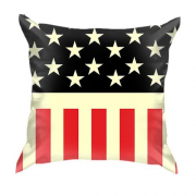 3D подушка со стилизованным американским флагом