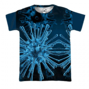 3D футболка с микробом