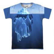 3D футболка с айсбергом
