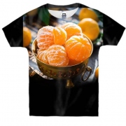 Детская 3D футболка с мандаринами