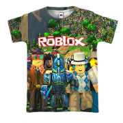 3D футболка Персонажи миров - Roblox