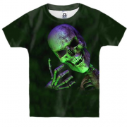 Детская 3D футболка с коварным скелетом