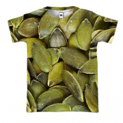 3D футболка с очищенными семенами тыквы