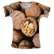 Женская 3D футболка с грецким орехом