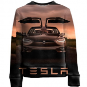 Детский 3D свитшот Black Tesla