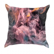 3D подушка с разноцветным дымом