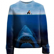 Детский 3D свитшот Рыбак и акула