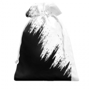 3D Подарочный мешочек с черно-белой краской