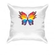 Подушка з яскравим метеликом