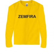 Детская футболка с длинным рукавом с надписью "Zemfira"