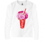 Детская футболка с длинным рукавом Coca-Cola с цветами