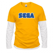 Комбинированный лонгслив с логотипом SEGA