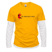 Комбинированный лонгслив с логотипом CD Projekt Red