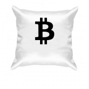 Подушка с логотипом Биткоин