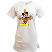 Подовжена футболка Mickey Happy birthday
