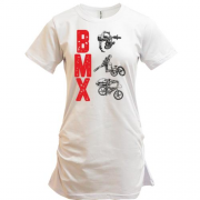 Подовжена футболка з написом "BMX"