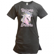 Туника с единорогом и надписью "Unicorn Dreams"