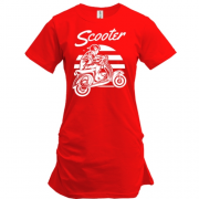 Подовжена футболка з написом "Скутер"