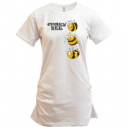 Подовжена футболка Crazy Bee Бджоли
