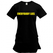 Подовжена футболка House M.D. Everybody lies