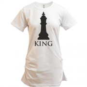 Подовжена футболка з шаховим королем