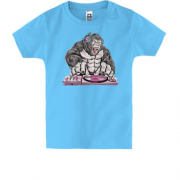 Дитяча футболка з горилою діджеєм