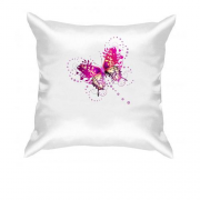 Подушка з рожевим метеликом