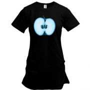 Подовжена футболка Fringe з яблуком