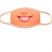 Багаторазова маска для обличчя з милими губами