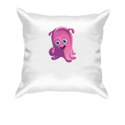 Подушка с фиолетовым осьминогом