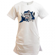 Подовжена футболка з акулою 2