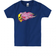 Детская футболка с летящим черепом