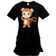 Подовжена футболка Cute Baby Monkey