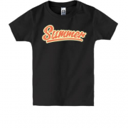 Детская футболка с надписью "Summer"