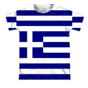 3D футболка с флагом Греции