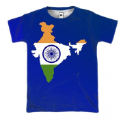 3D футболка с контурным флагом Индии