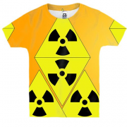 Детская 3D футболка со знаками радиации