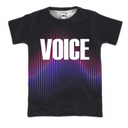 3D футболка с надписью "Voice"