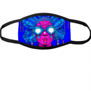 Многоразовая маска для лица Art face with luminous glasses
