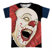 3D футболка с клоуном Пеннивайзом