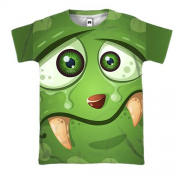 3D футболка с грустным существом